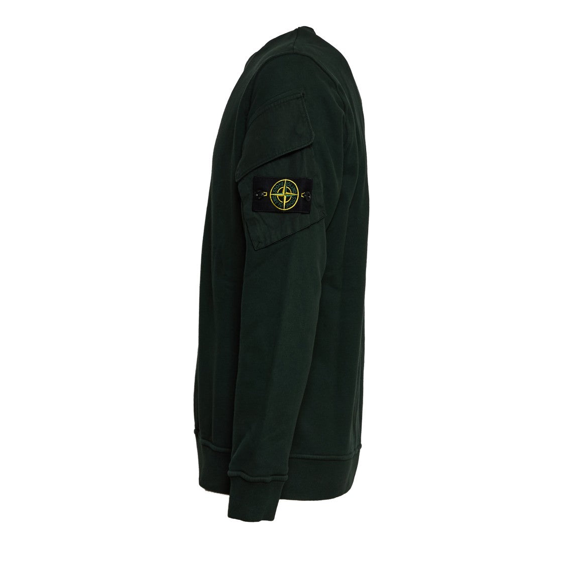 Stone Island Brushed Organic Cotton Fleece Crewneck Sweatshirt