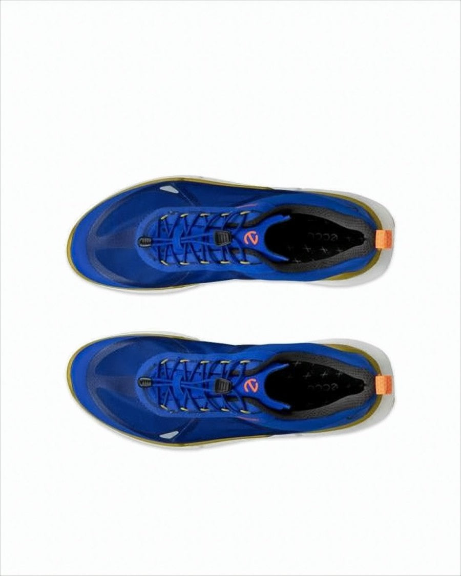 Ecco Sleek Blue Fabric Sneakers