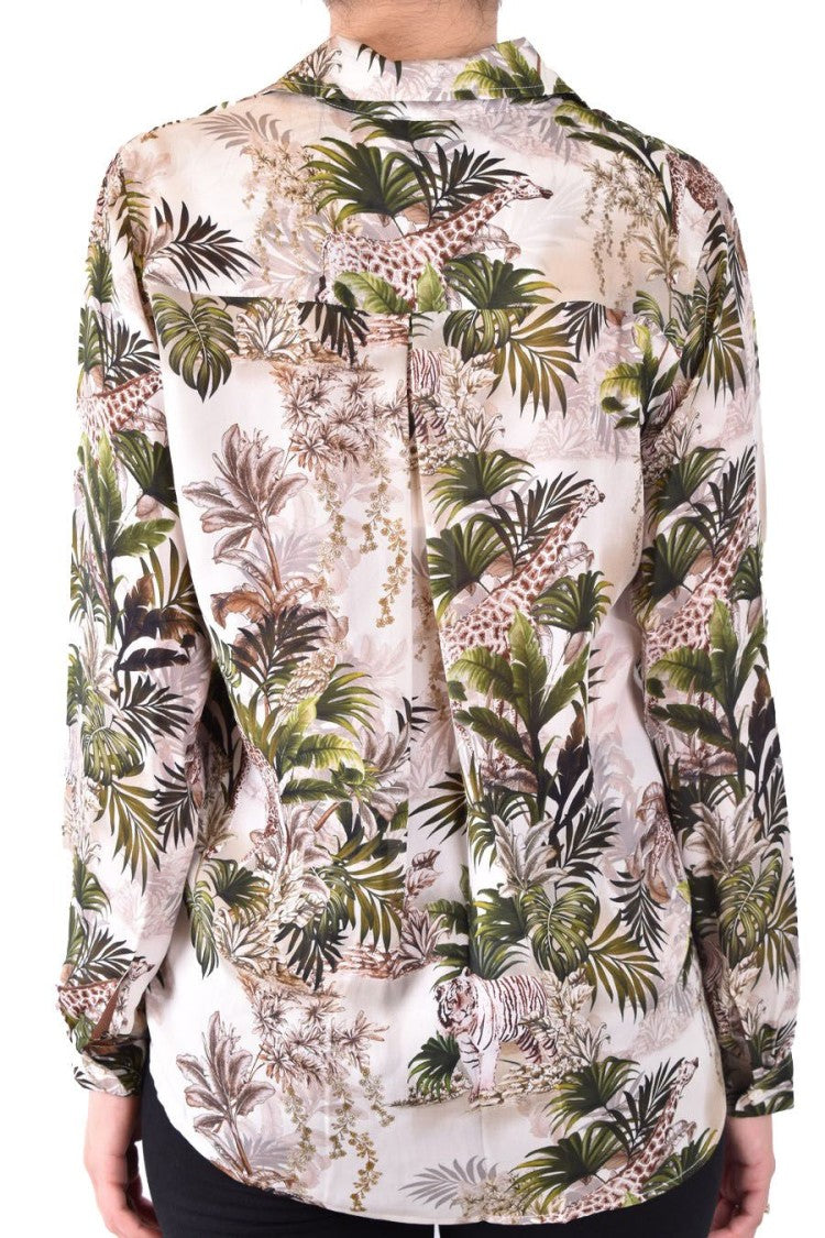 L'agence Multicolor Silk Shirt