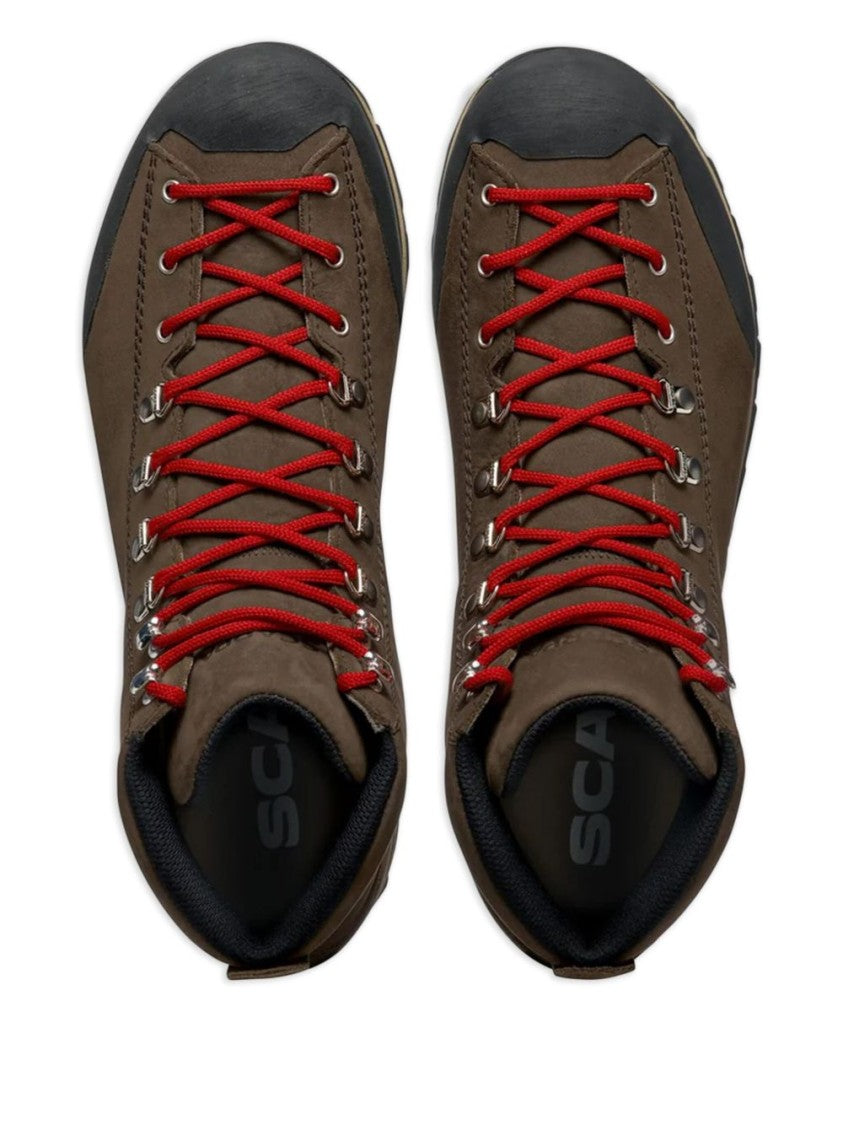 Scarpa Mid-Top Contrasting-Lace Sneakers