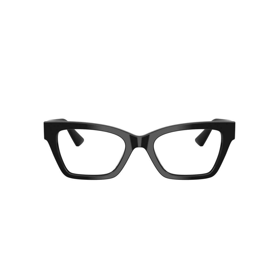 Giorgio Armani 0Ar7285hu Rectangular Black Acetate Eyeglasses With Logo Emblem