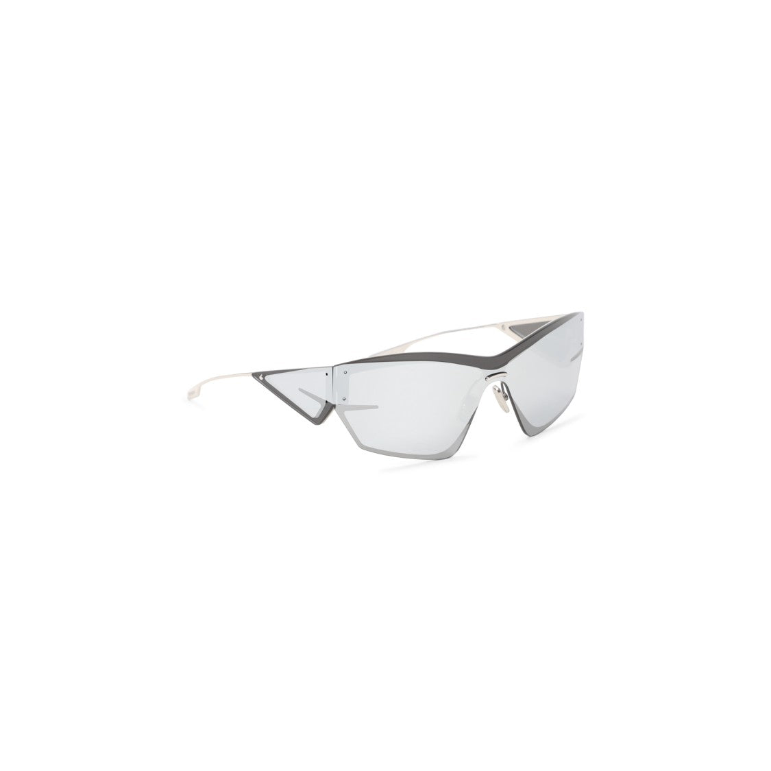 Givenchy Geometric Silver Acetate Sunglasses With G-Inspired Lenses