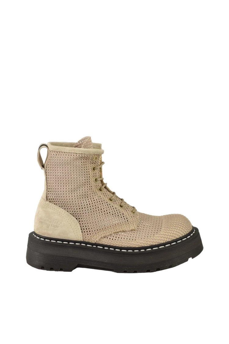 Premiata Plus Beige Ankle Boots Woman