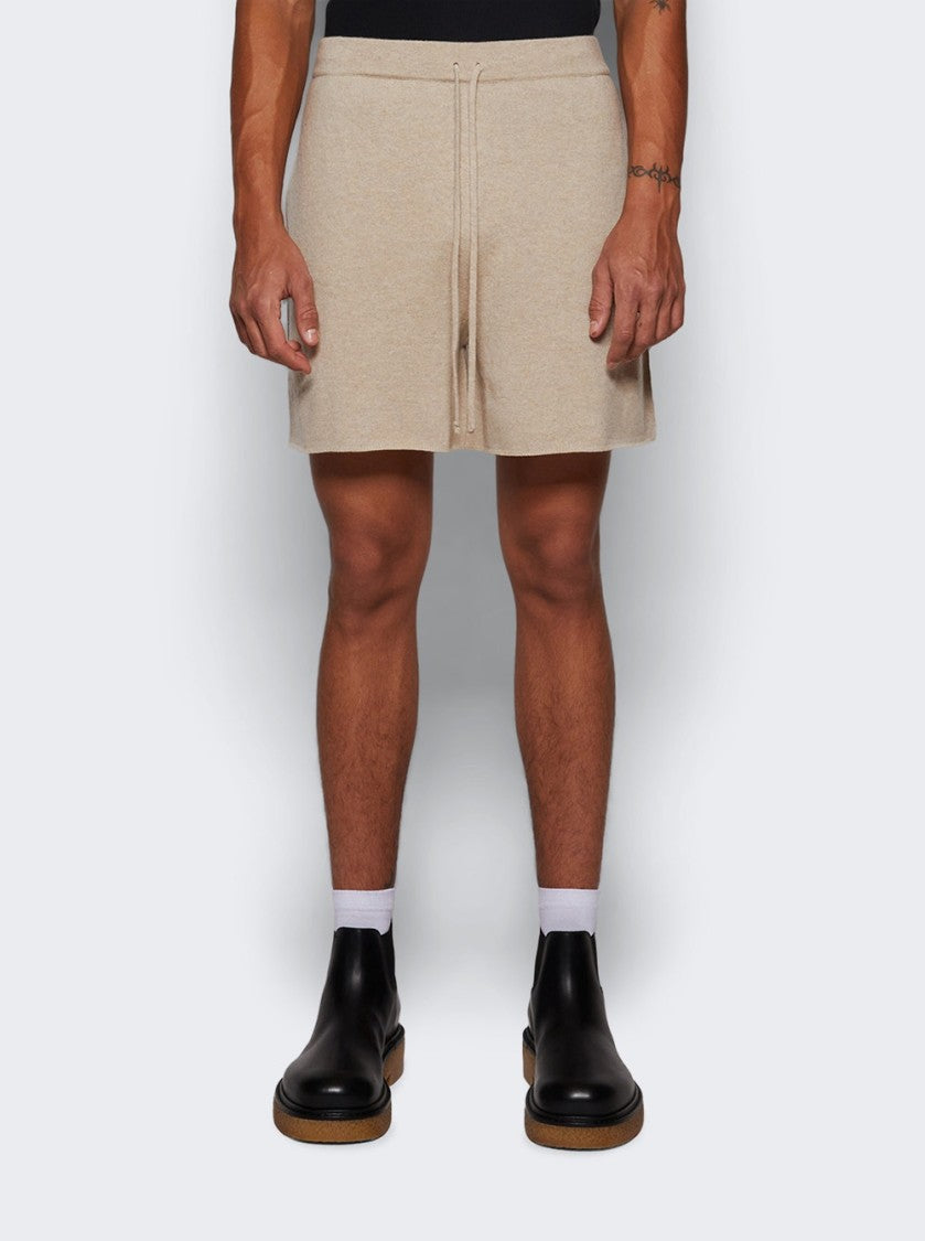 Maison Margiela Relaxed-Fit Walnut Shorts With Drawstring Waist