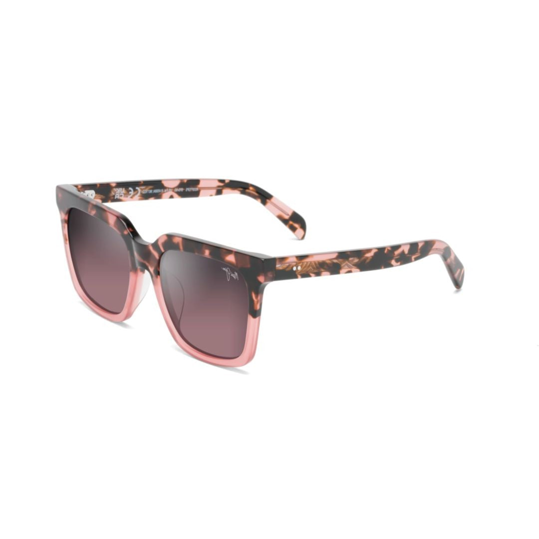 Maui Jim Rooftops Square Frame Sunglasses With Tortoiseshell And Gradient Tint