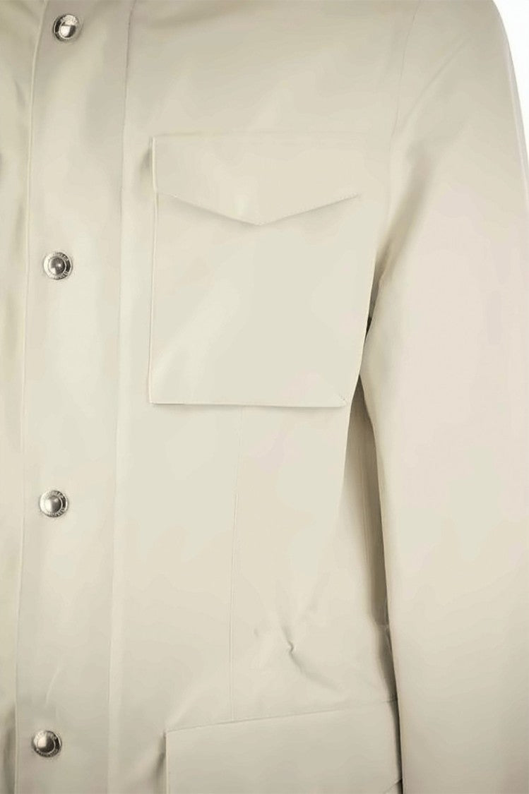 Brunello Cucinelli Structured Linen And Silk Blend Jacket With High Collar