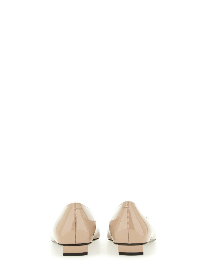 Roger Vivier Belle Vivier Leather Flats
