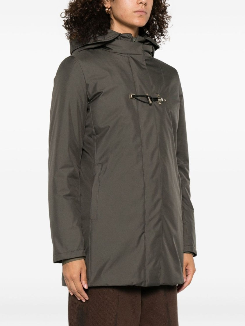 Fay Mid-Length Green Fay Giacconi Coat