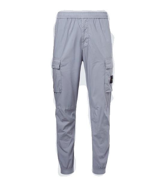 Stone Island Slim-Fit Grey Cargo Joggers With Elastic Waistband