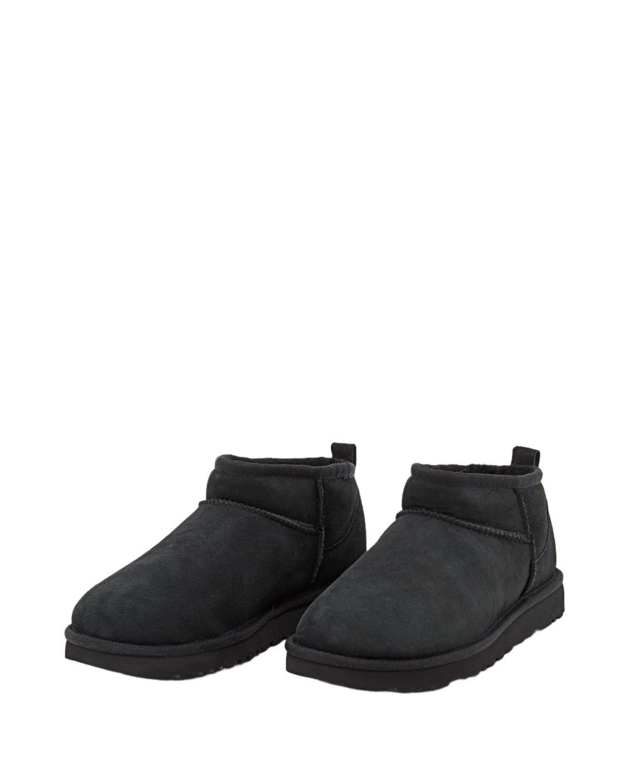 Ugg Asymmetrical Ultra Mini Boots With Twinface Sheepskin Upper
