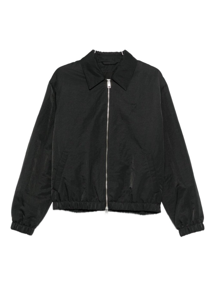 Ami Paris Anthracite Black Point Collar Zip Jacket
