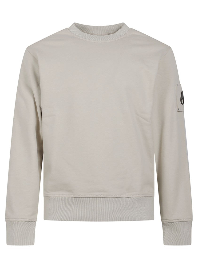 Moose Knuckles Crew Neck Sweater With Cropped Fit