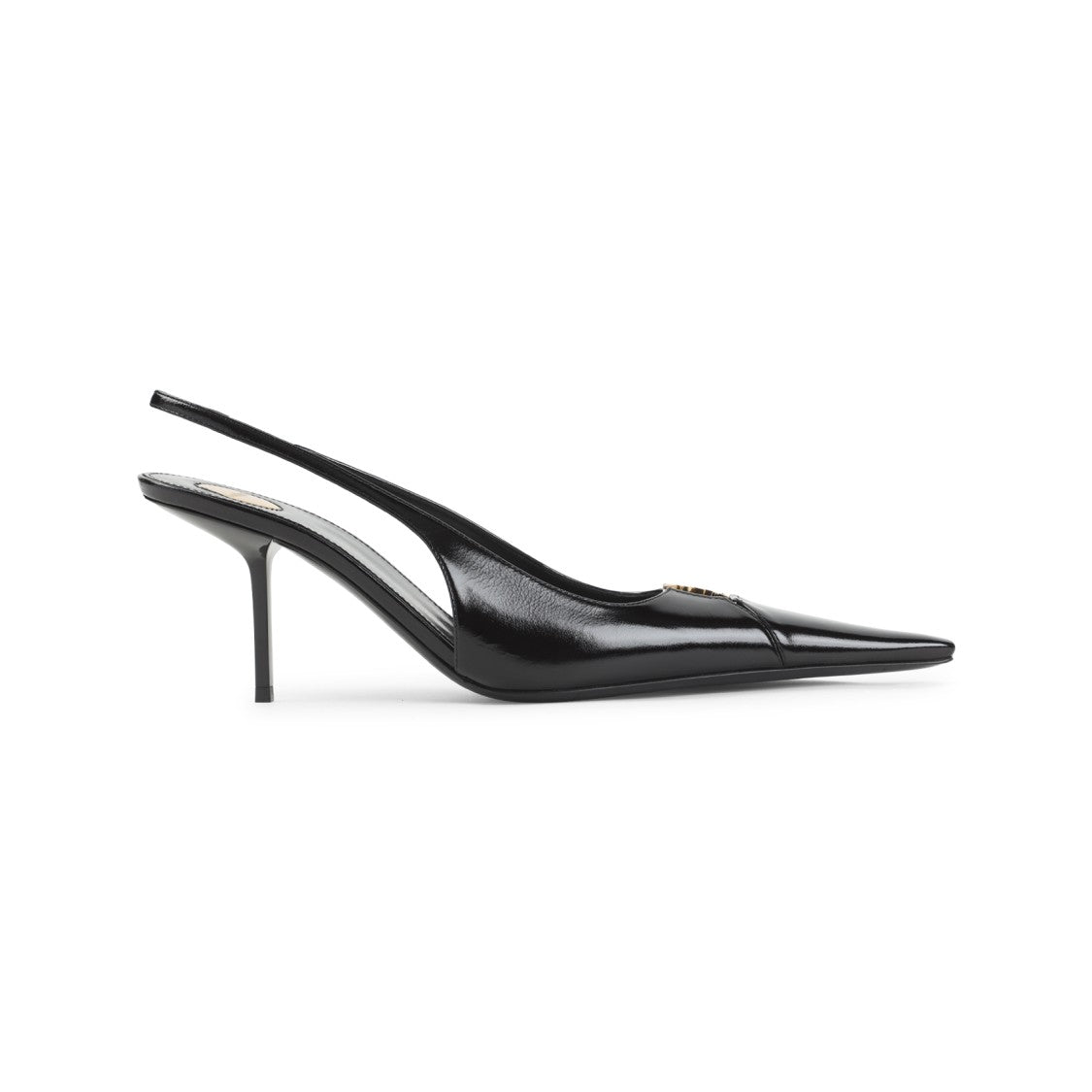 Saint Laurent Pointed-Toe Slingback Heels In Smooth Calf Leather