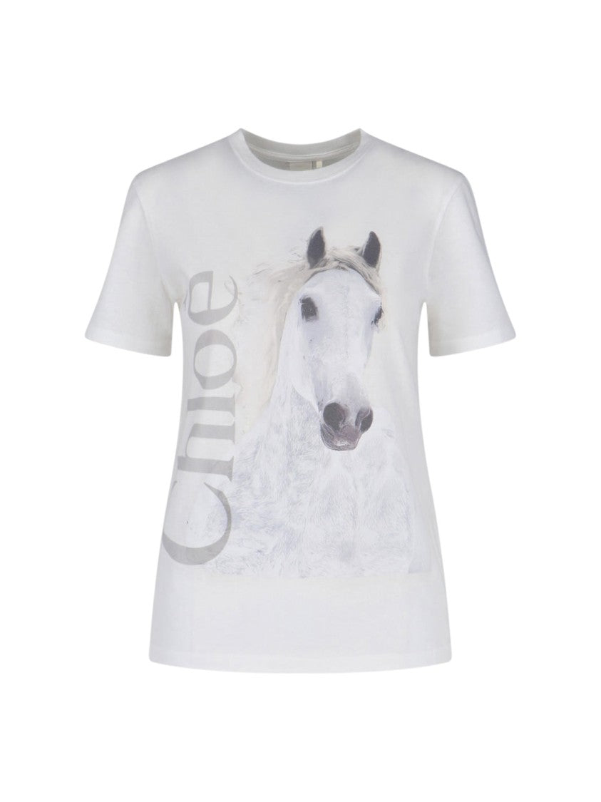 Chloé Timeless White T-Shirt With Clean Design