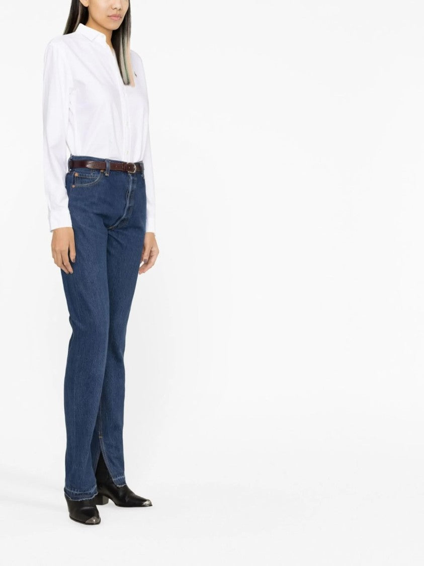 Polo Ralph Lauren White Long Sleeve Tailored Fit Shirt