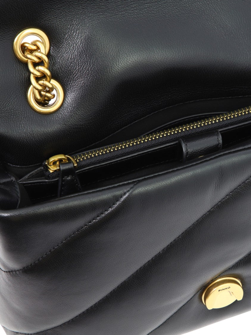 Pinko Quilted Leather Crossbody Bag