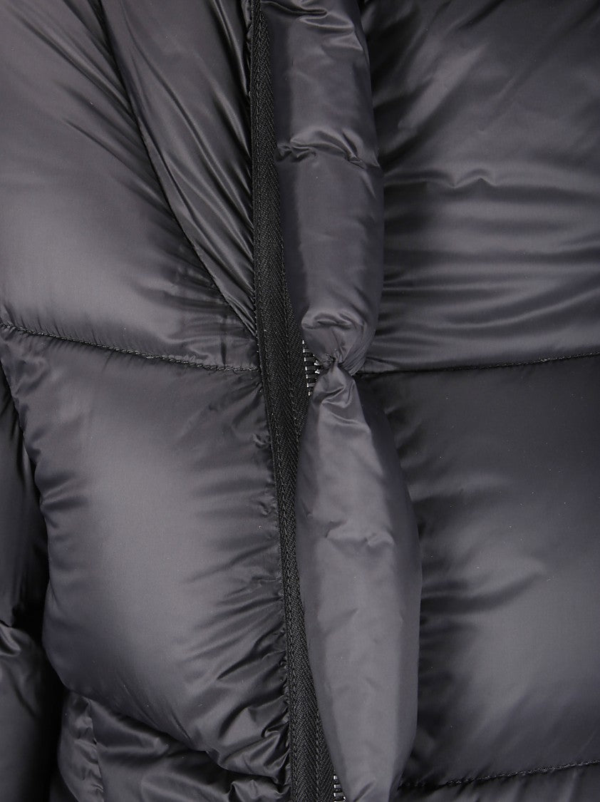 Rick Owens Short Technical Fabric Puffer Jacket With High Collar