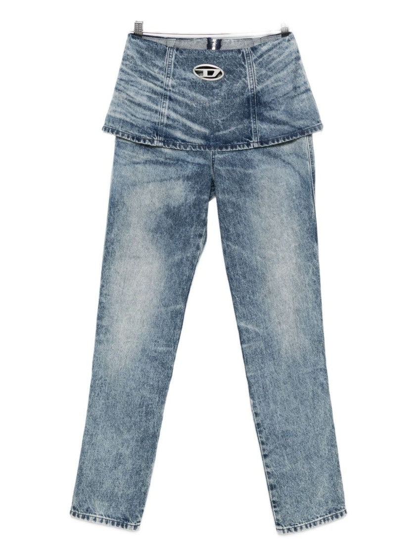 Diesel Light Blue Acid Wash Jeans