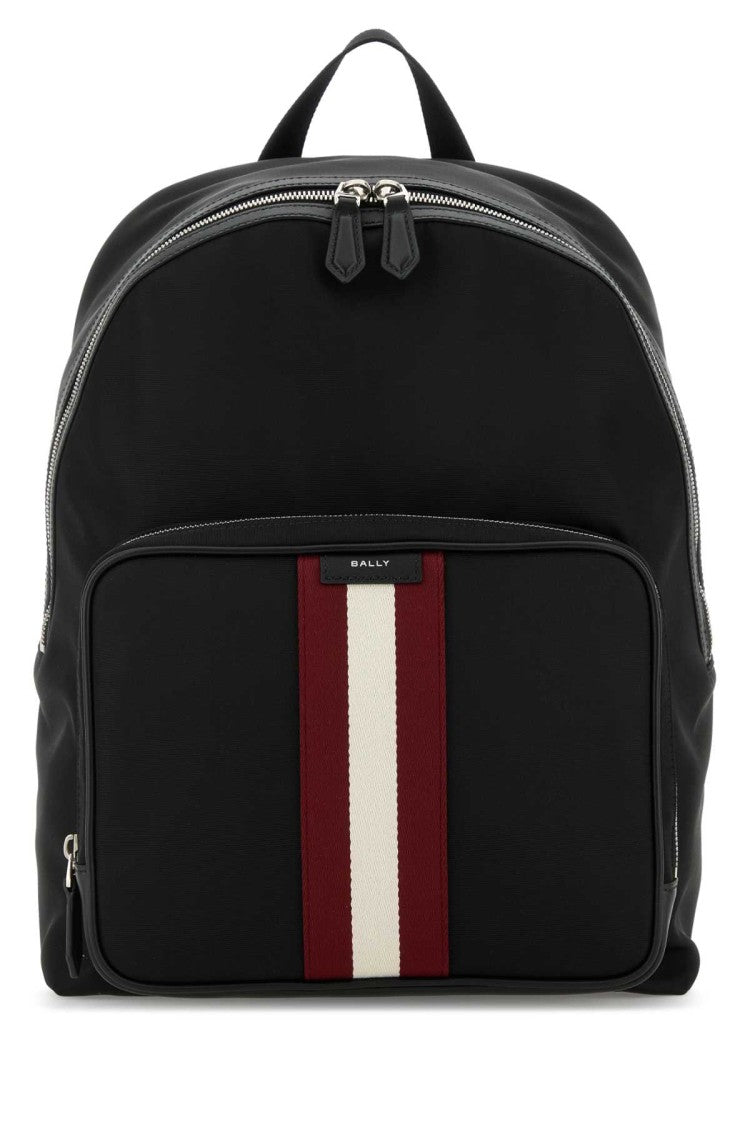 Bally Black Canvas Backpack