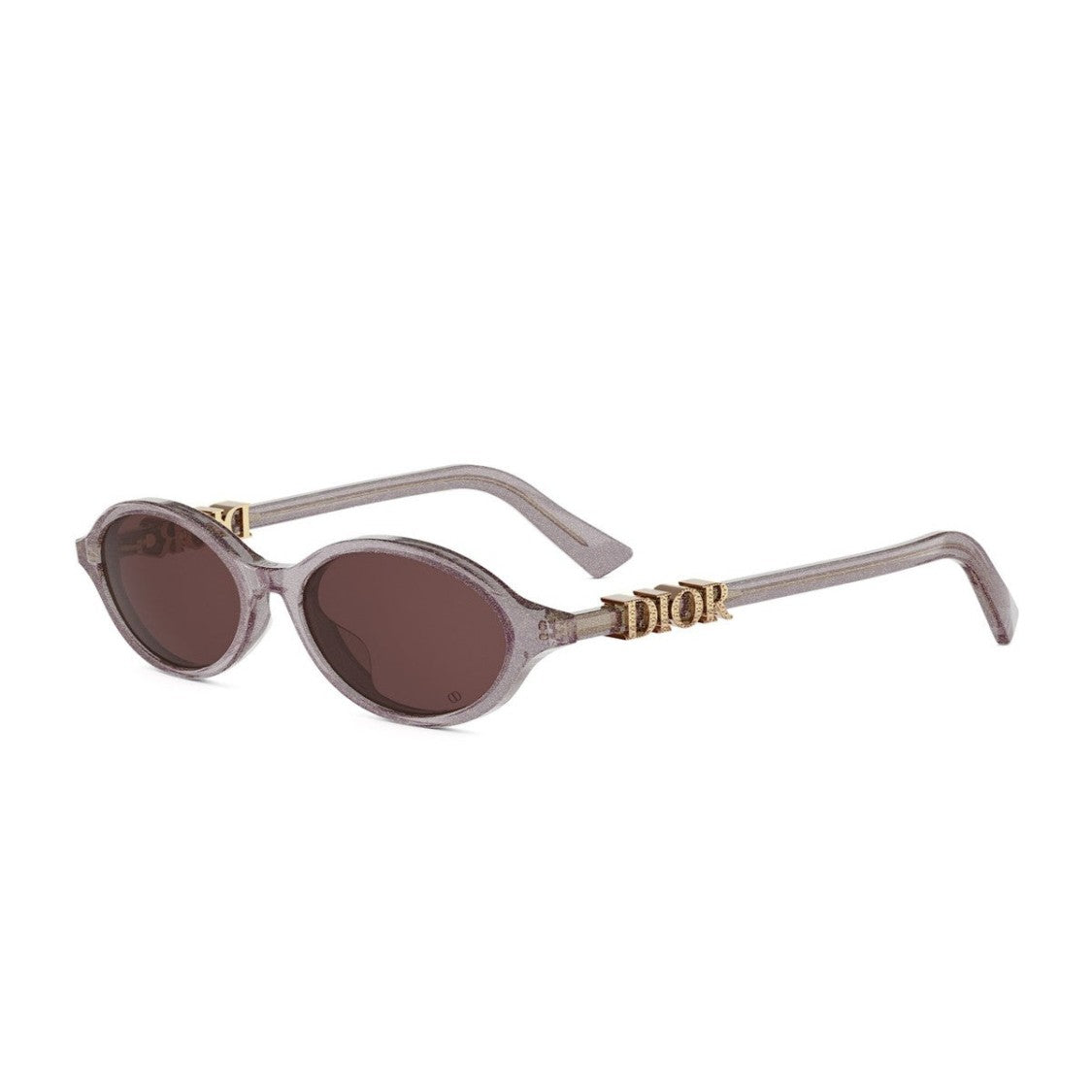 Dior Violet Glitter Diortreasure R1i Acetate Oval Sunglasses