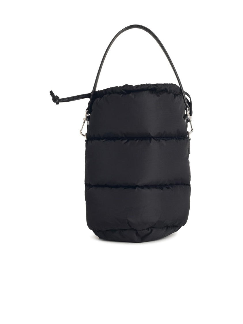 Moncler 'Caradoc' Bucket Bag In Black Polyamide