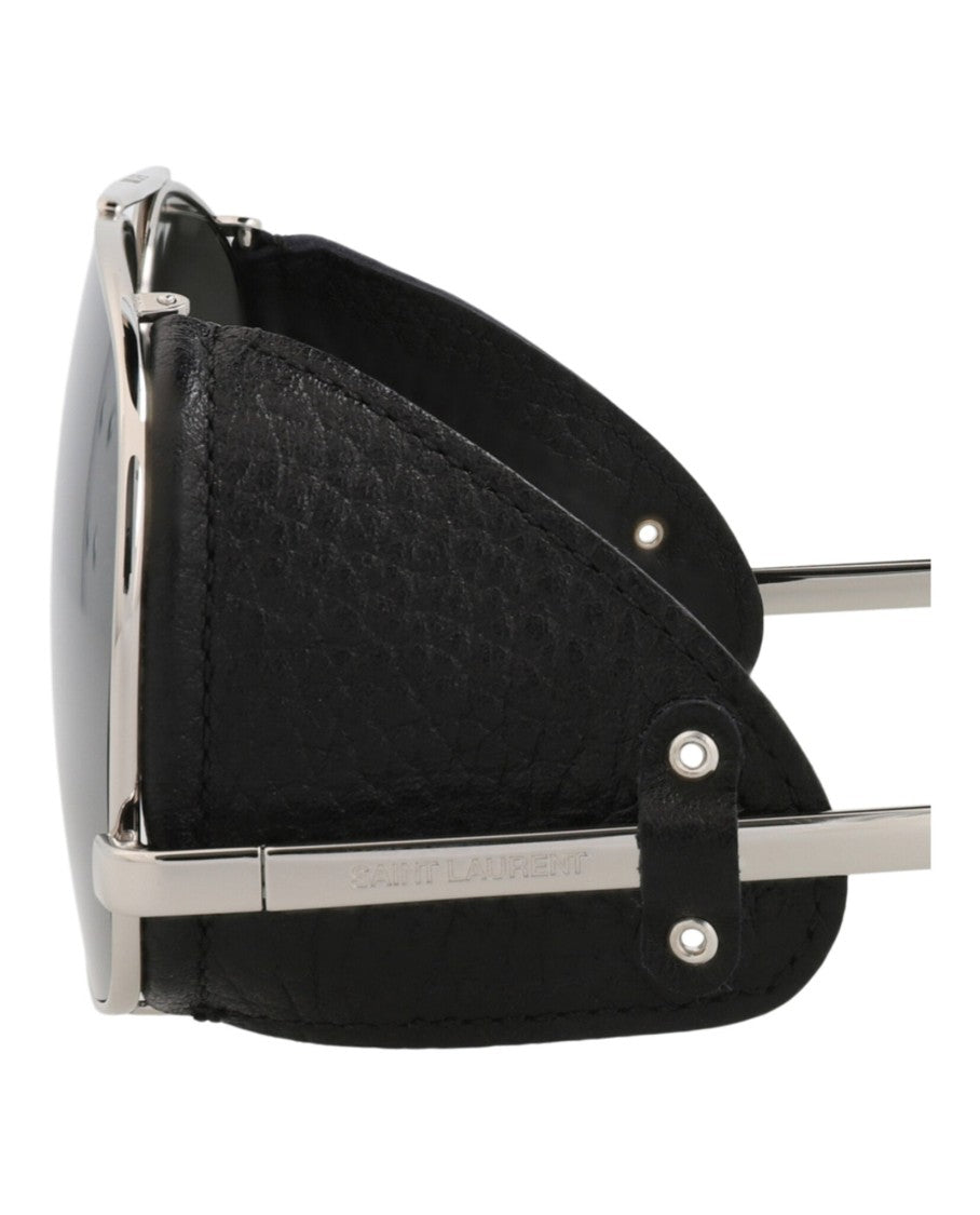 Saint Laurent Aviator-Frame Metal Sunglasses