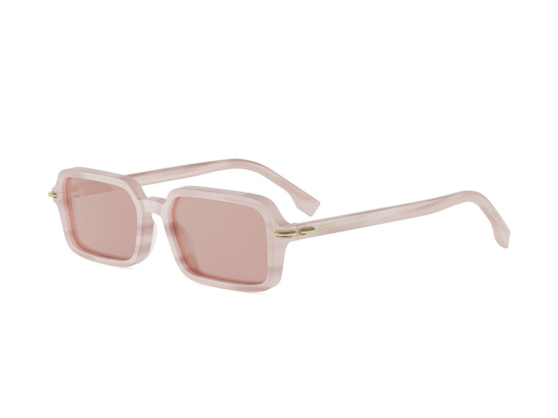 Fendi Translucent Pink Fe40174i Oversized Square Sunglasses