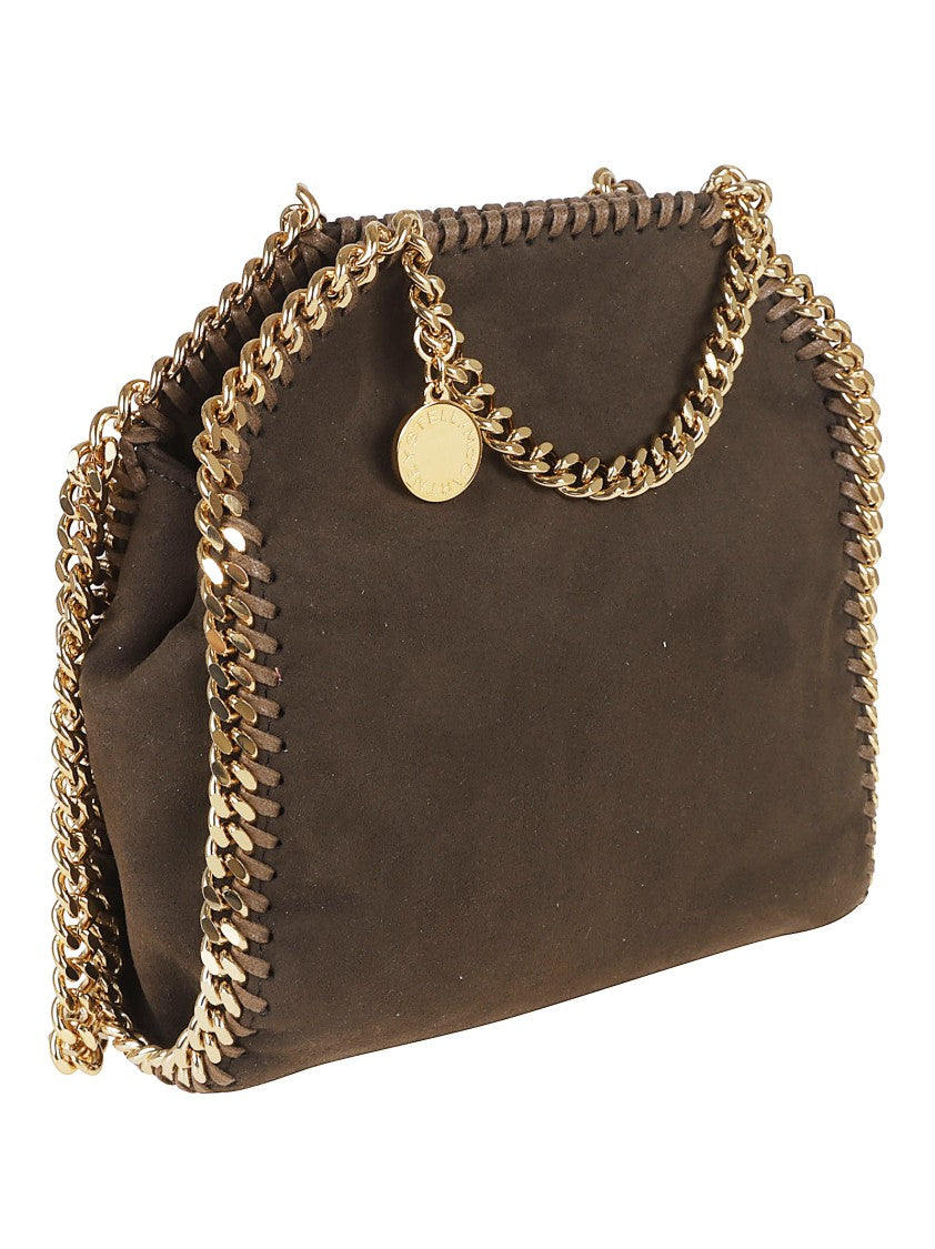 Stella Mccartney Compact Dark Brown Crossbody Bag