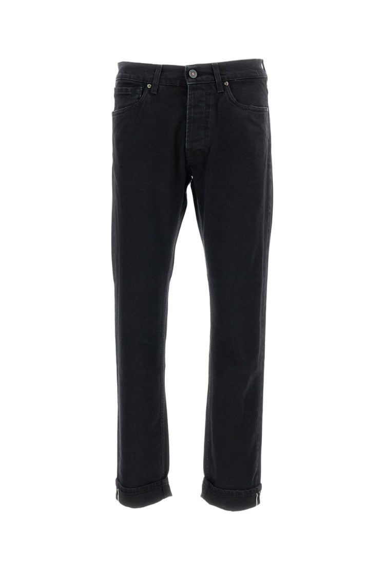 Tela Genova Tailored Black Trousers With Structured Waistband