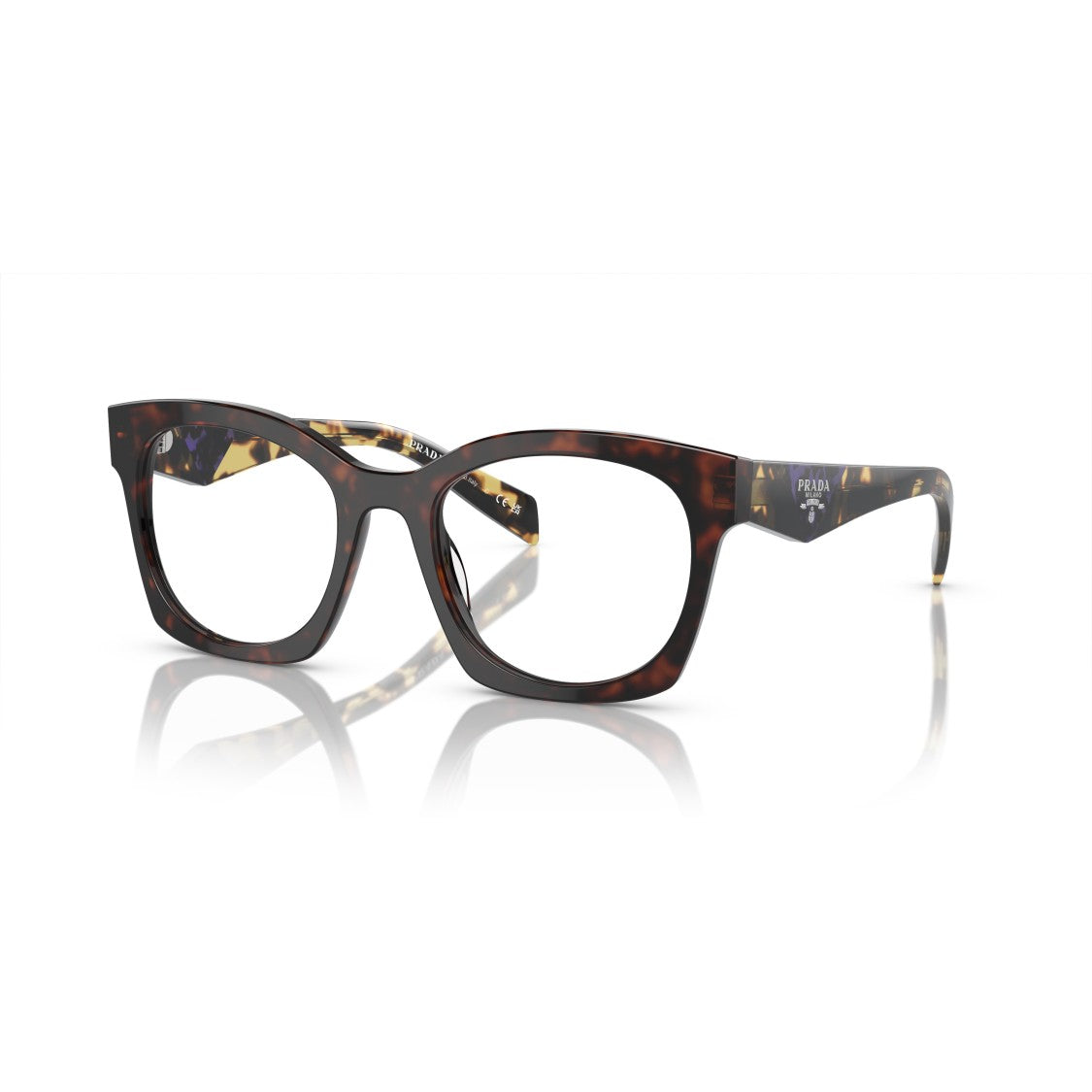 Prada 0Pr A05v Oversized Tortoiseshell Acetate Eyeglasses
