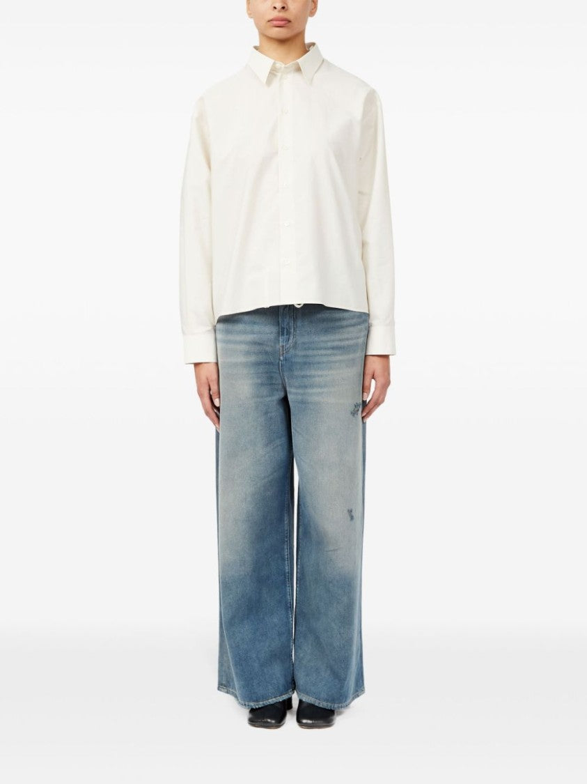 Mm6 By Maison Margiela Layered Design Cotton Shirt