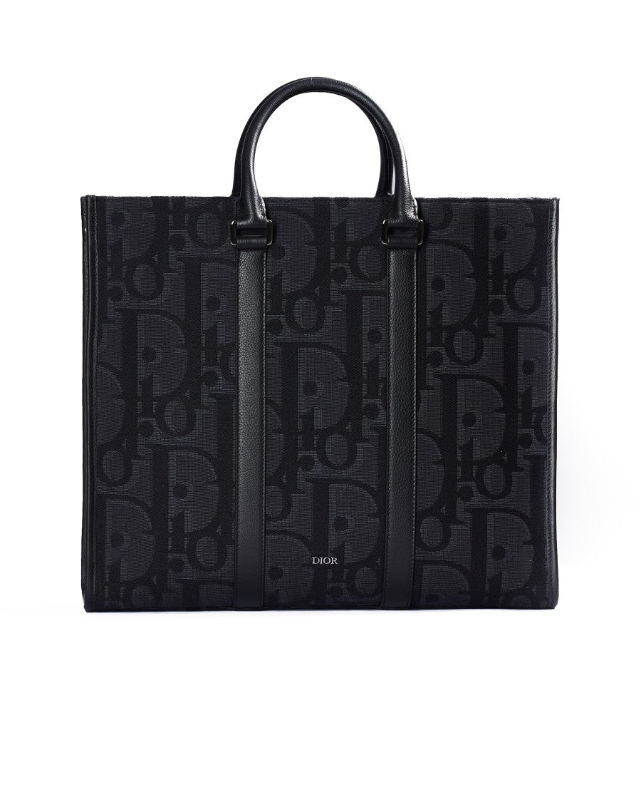 Dior Tote East-West Maxi Oblique Black