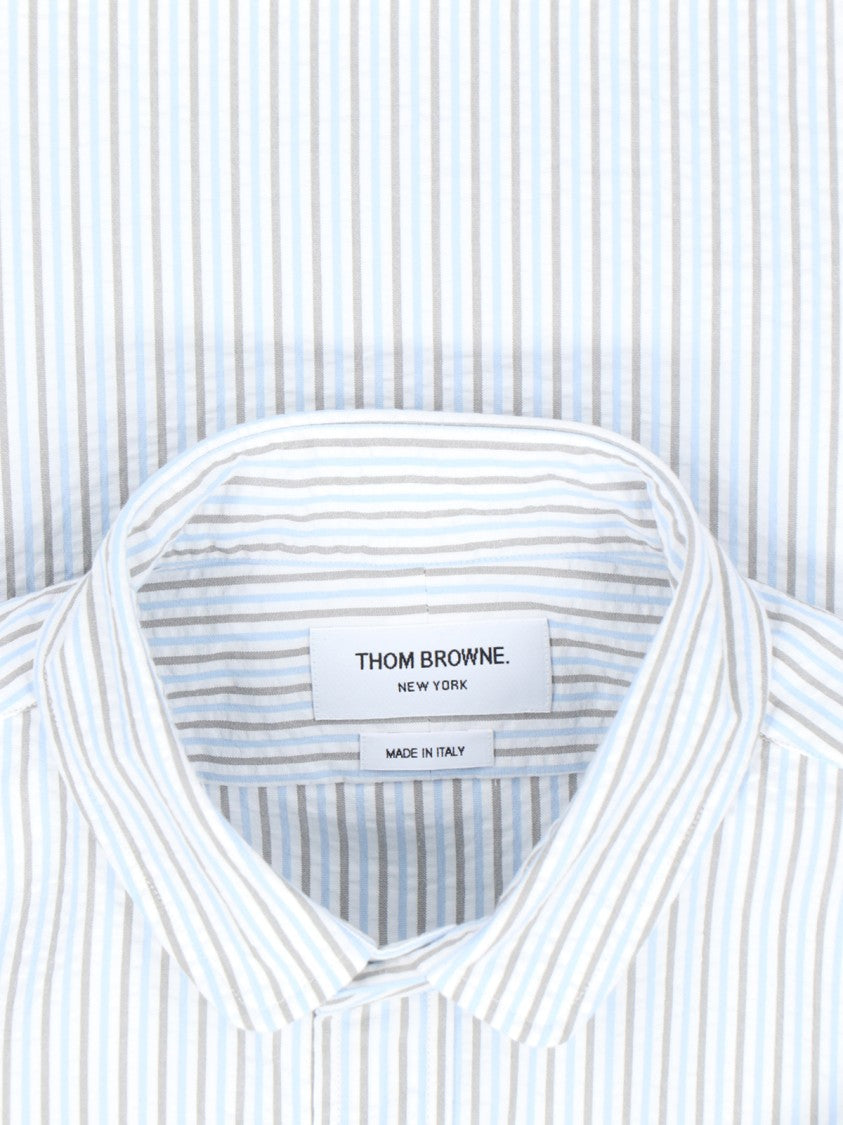 Thom Browne Striped Shirt – Blue & Grey