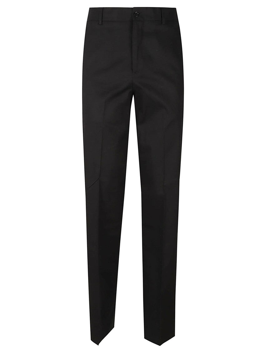 Philipp Plein Tailored Black Trousers With Classic Waistband And Straight-Leg Cut