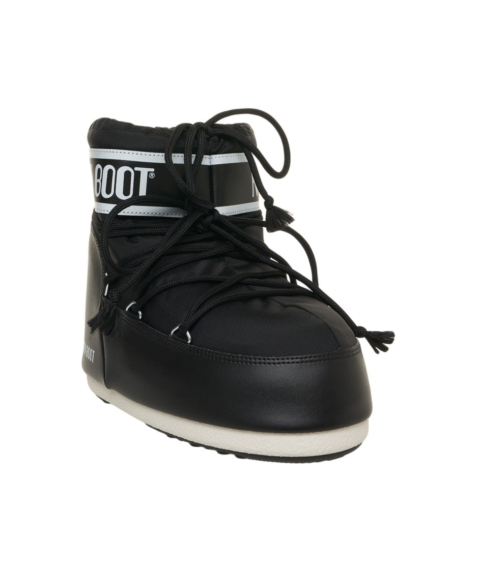 Moon Boot Padded Shaft Ankle Boots With Rugged Sole