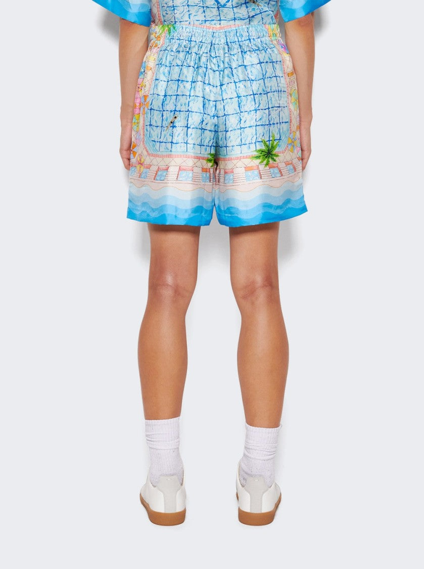 Casablanca Le Plongeon Silk Shorts