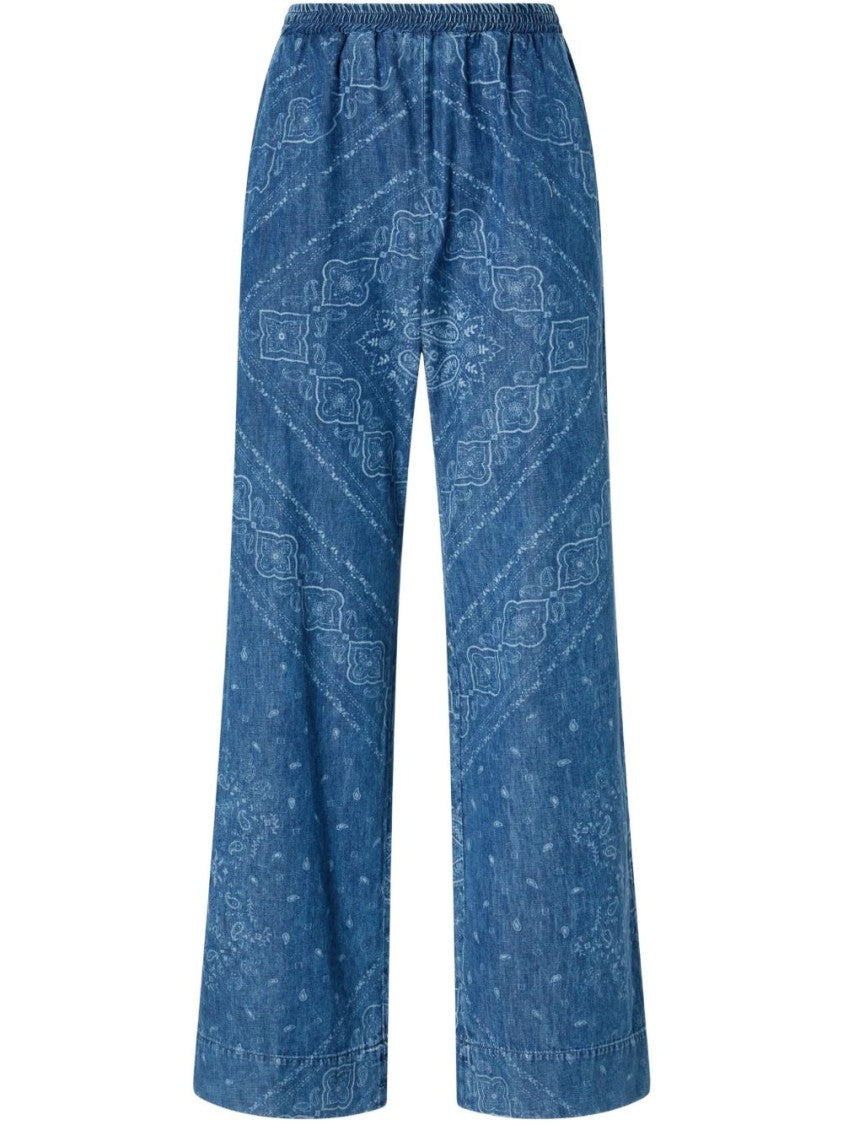 Pinko Wide Leg Indigo Trousers