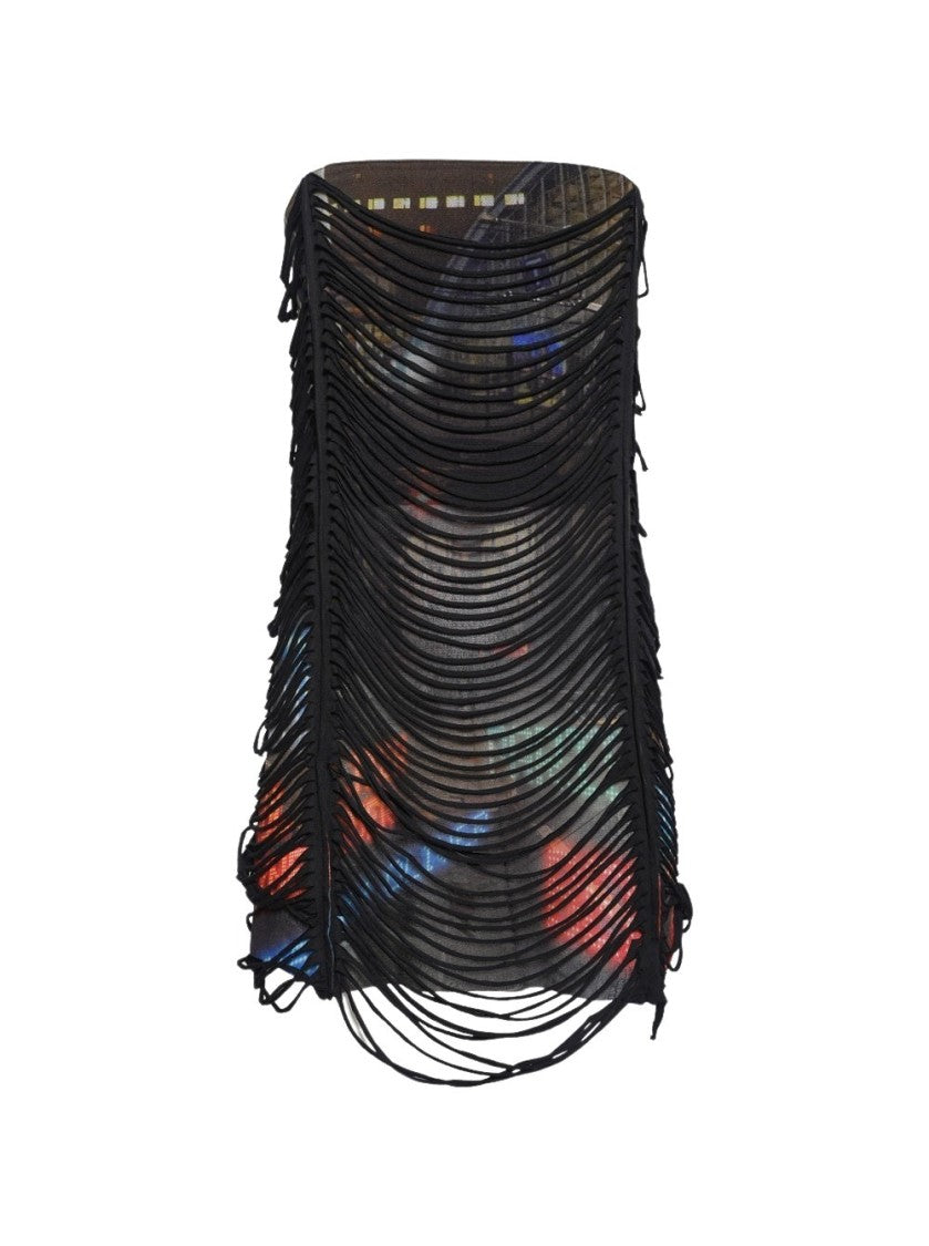 Jean Paul Gaultier X Shayne Oliver Slashing 3D Mini Dress