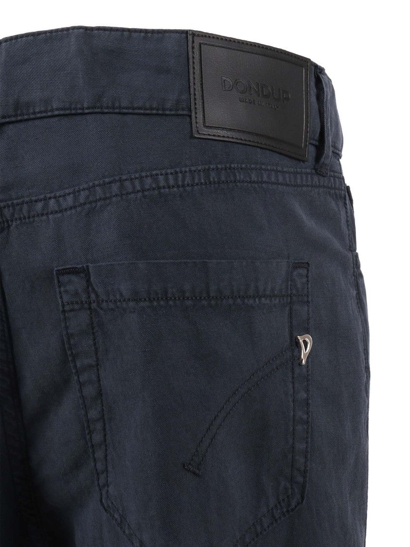 Dondup Cropped Slim Fit Straight-Leg Pants