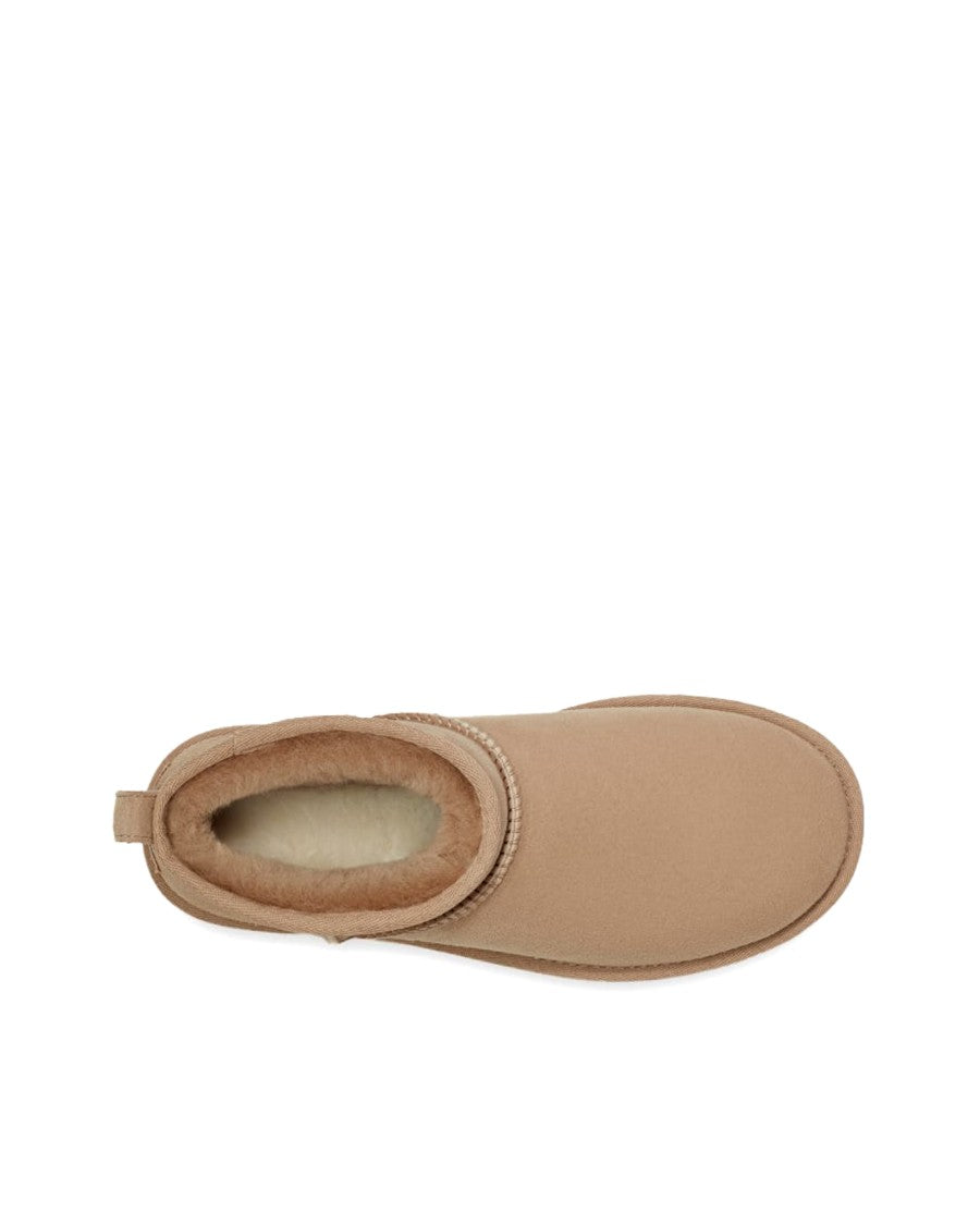 Ugg Sand Classic Ultra Mini Ankle Boots