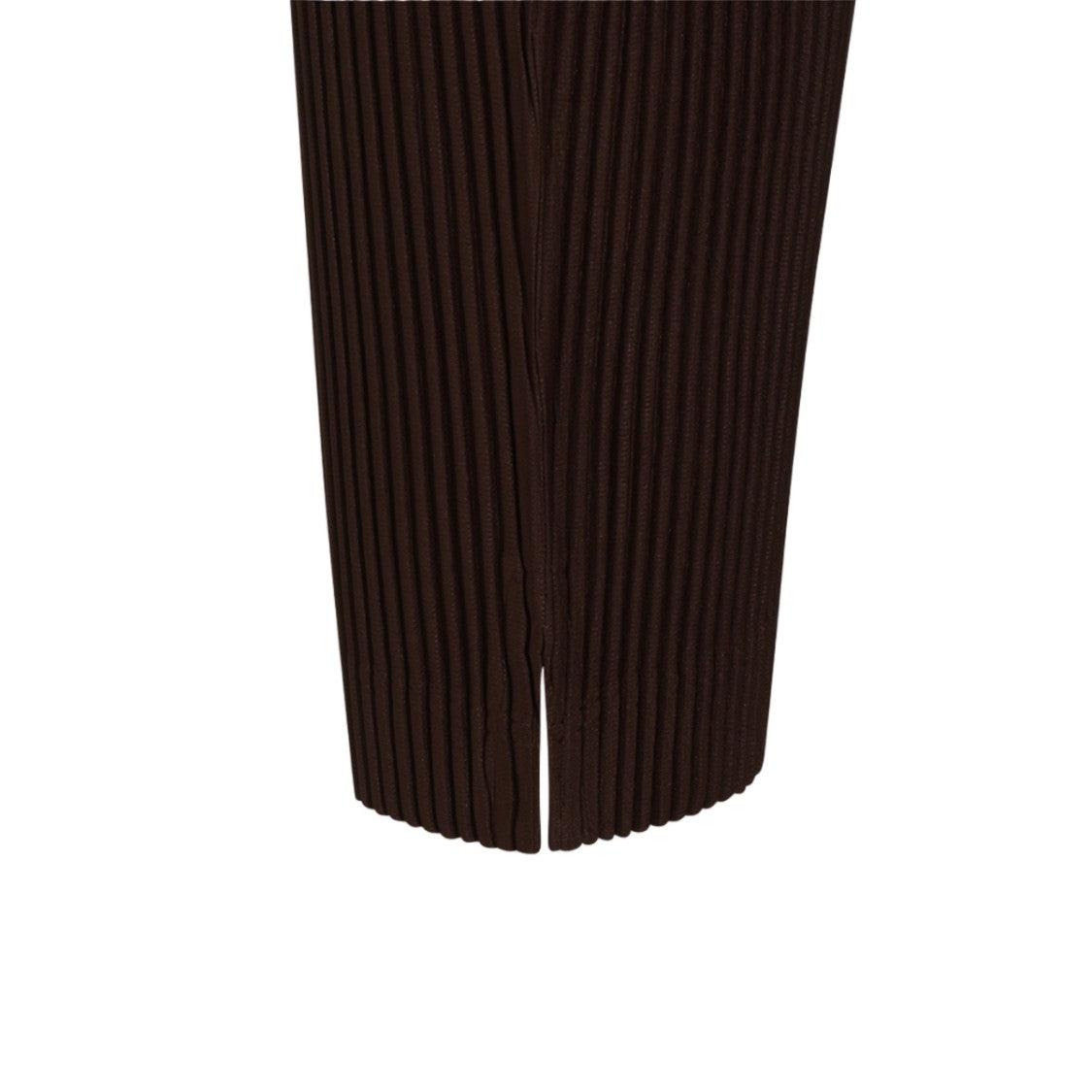 Homme Plissé Issey Miyake Slim Tapered Trousers With Vertical Pleats And Front Slits
