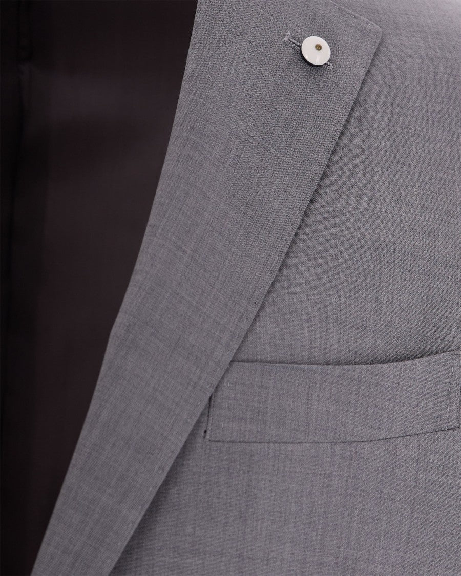 L.B.M. 1911 Pearl Grey Single-Breasted Suit