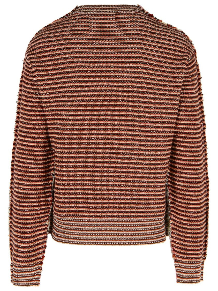 Marni Mohair Blend Sweater With Ribbed Detailing