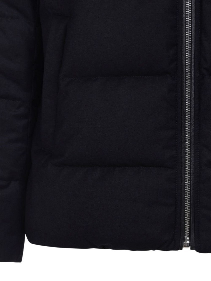Yves Salomon Hooded Down Jacket With Mink Trim