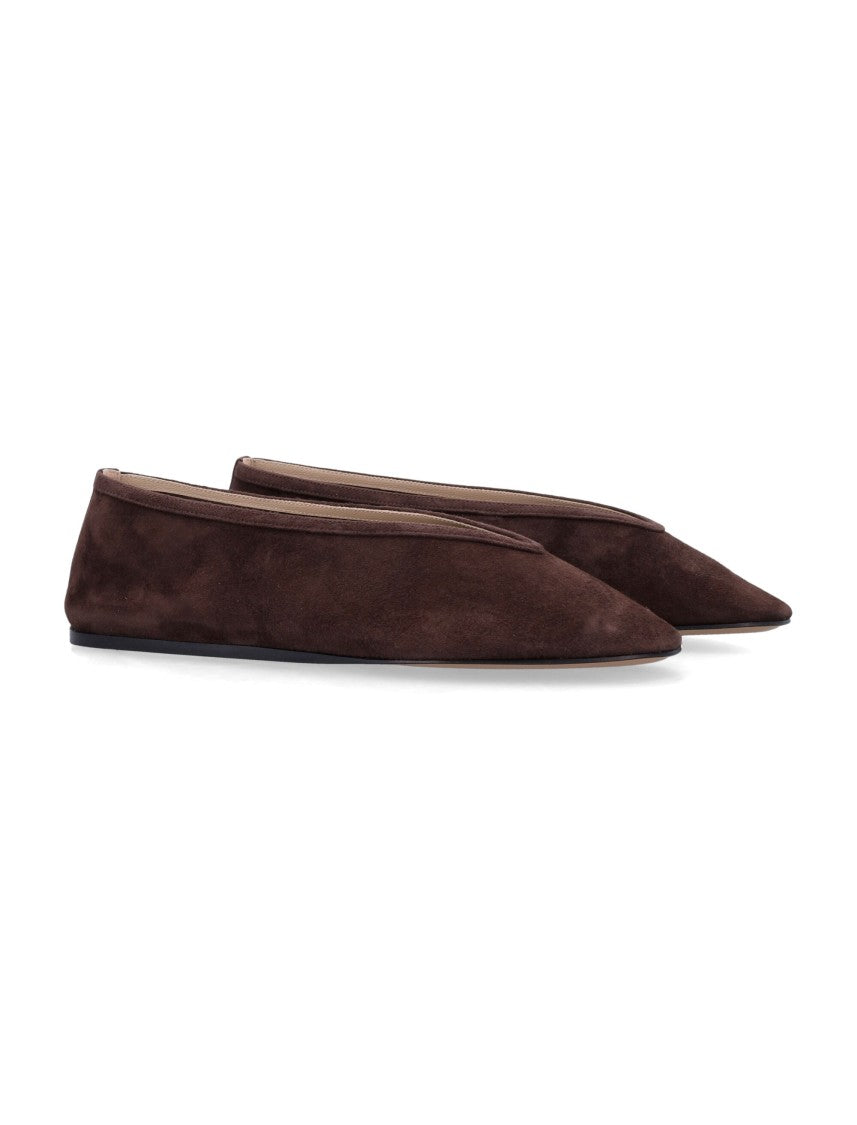 Le Monde Beryl Luna Chocolate Suede Slip On Shoes