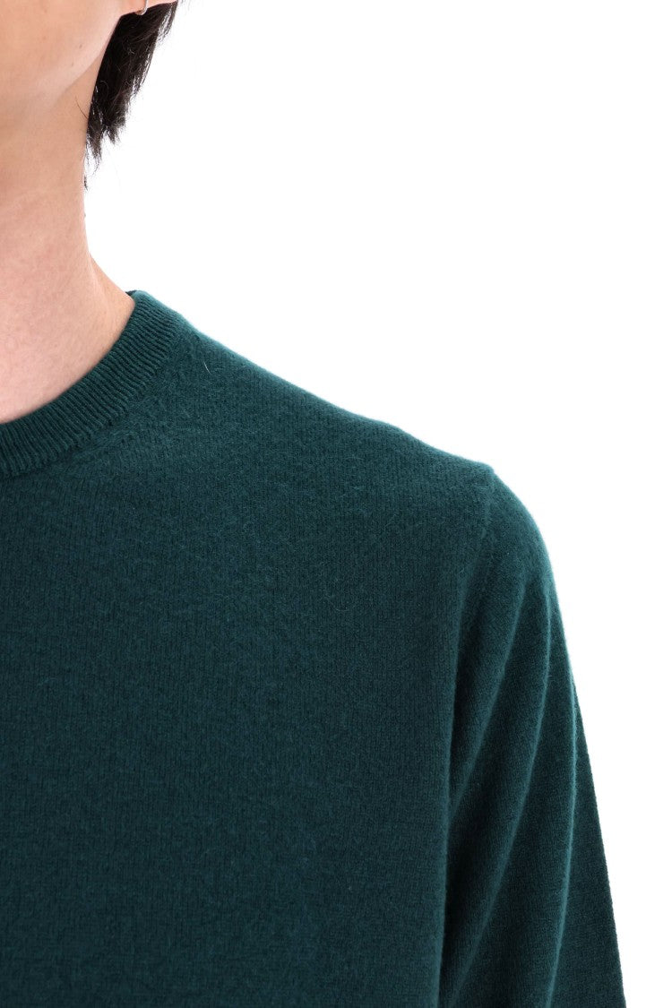 Drumohr Solid Color Pure Cashmere Crewneck Sweater