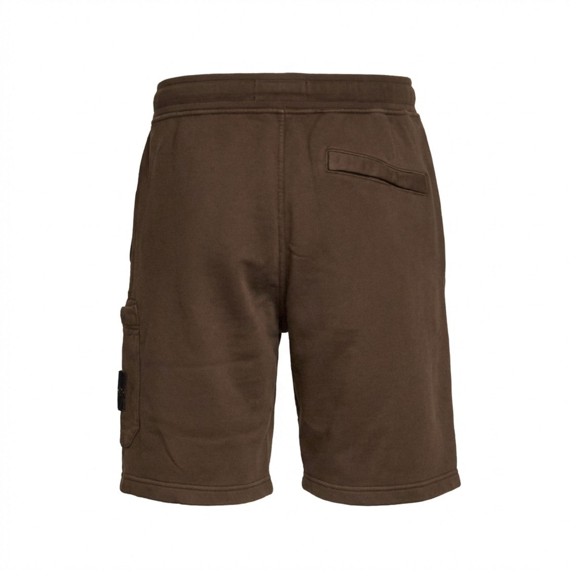 Stone Island Organic Cotton Fleece Drawstring Regular Shorts