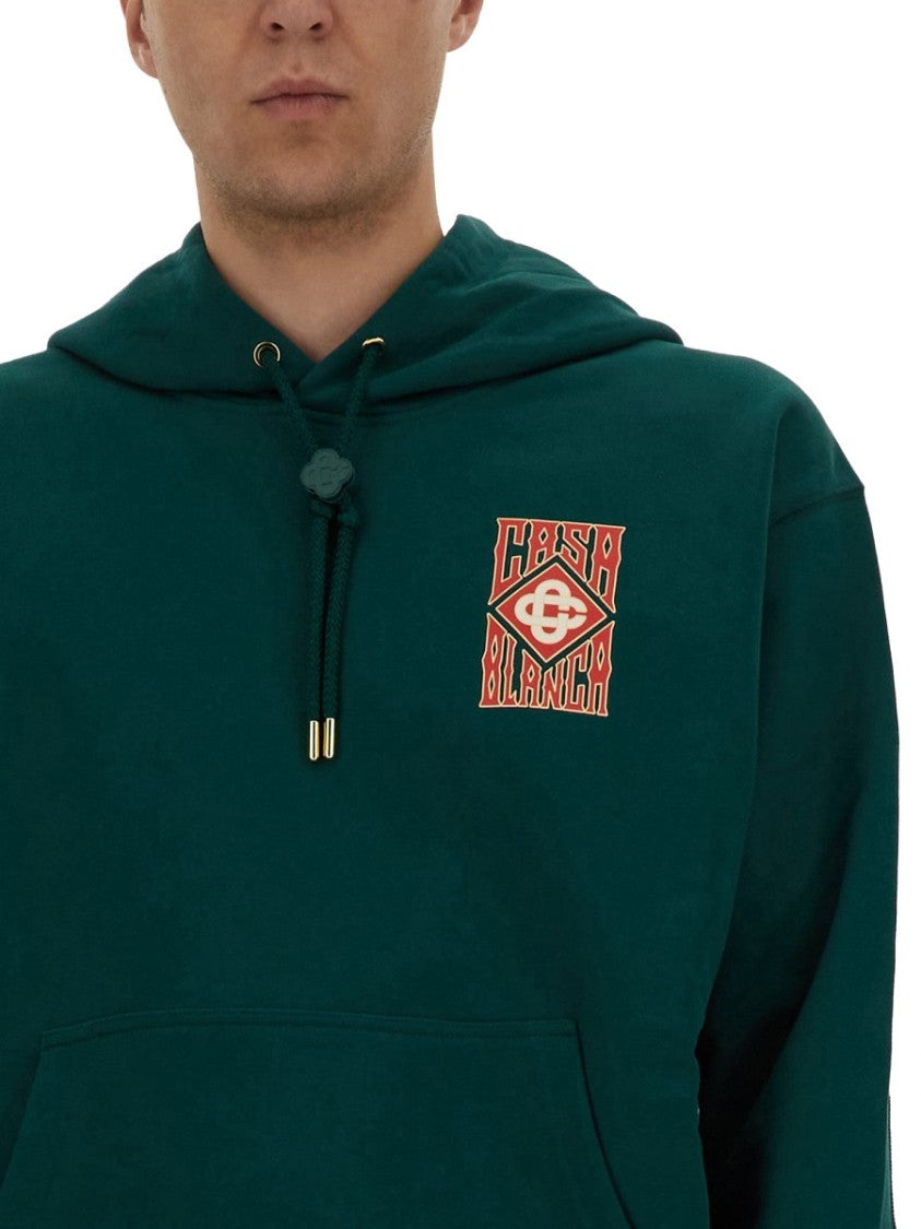 Casablanca Gothic Stacked Logo Sweatshirt