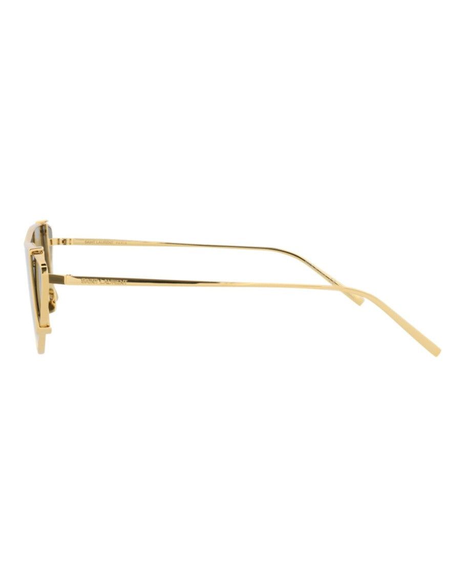 Saint Laurent Cat Eye-Frame Metal Sunglasses