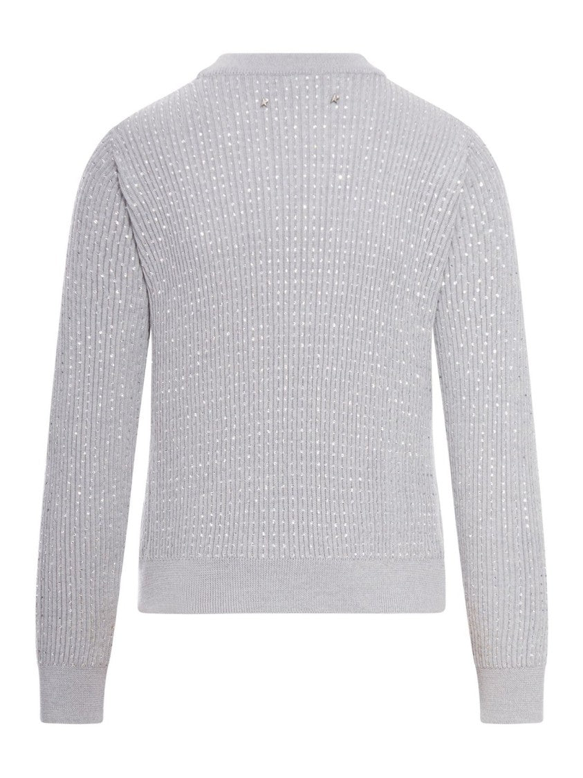 Golden Goose Textured Open-Knit Crewneck Sweater